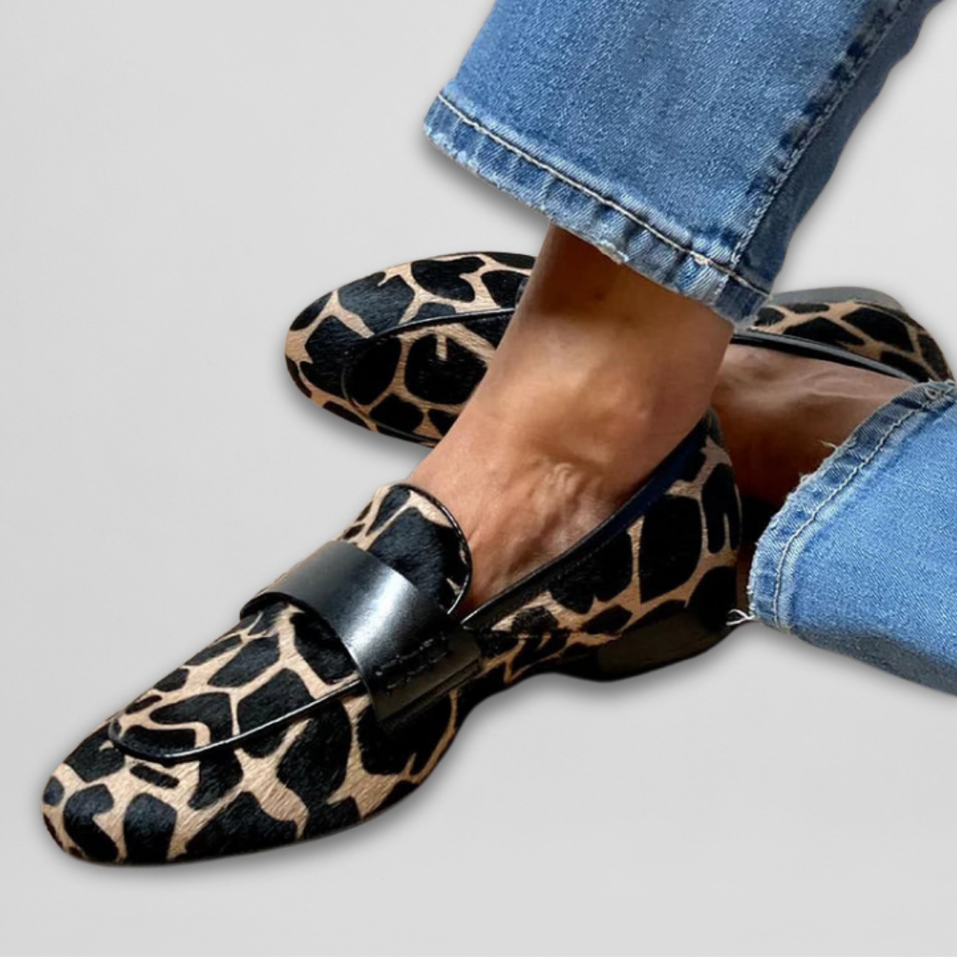 Mila Milano™ | Loafer con Stampa Leopard
