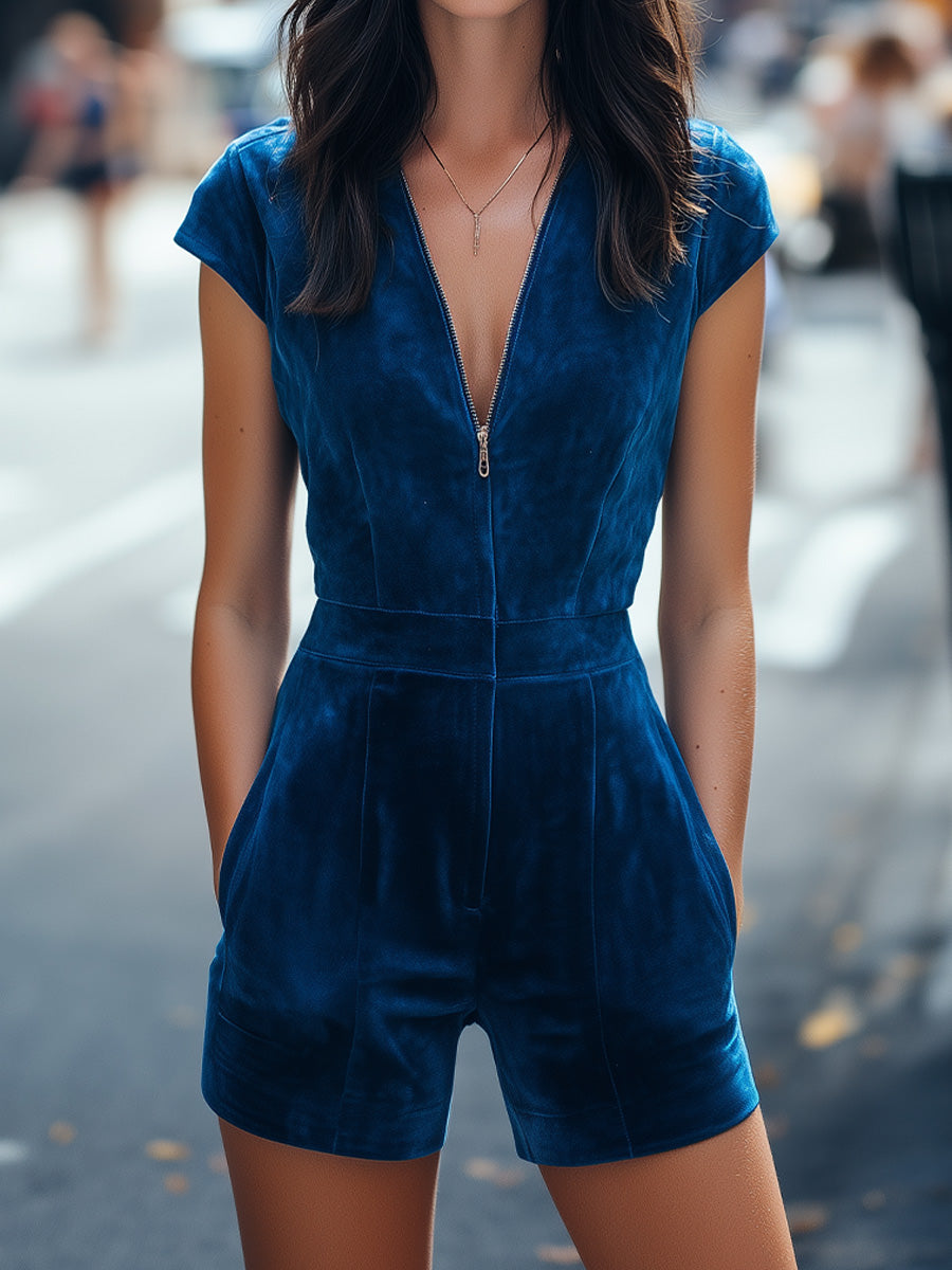 Mila Milano™ | Romper alla Moda con Zip Frontale