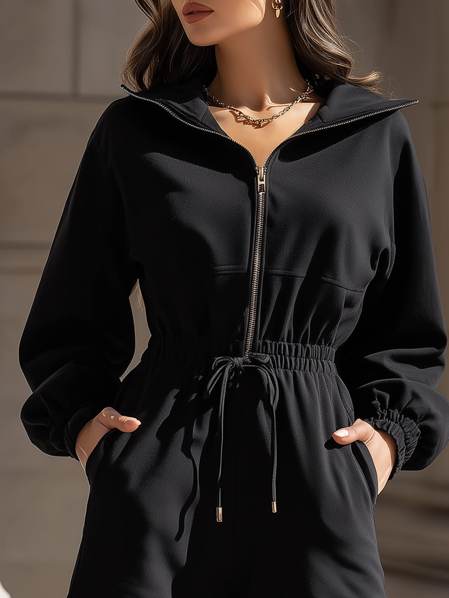 Mila Milano™ | Tuta con Cerniera e Coulisse