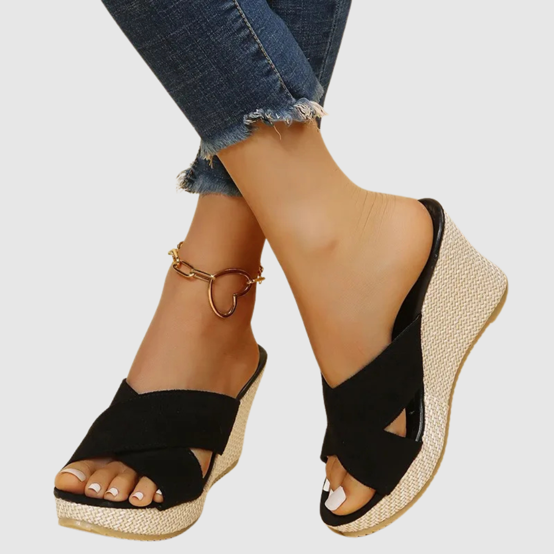 Mila Milano™ | Eleganti sandali con zeppa