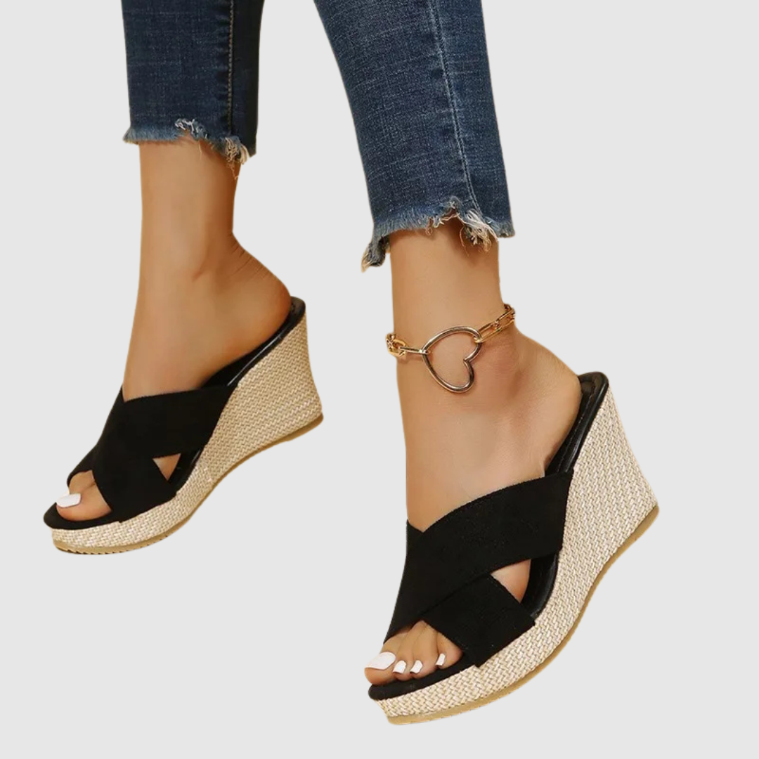 Mila Milano™ | Eleganti sandali con zeppa