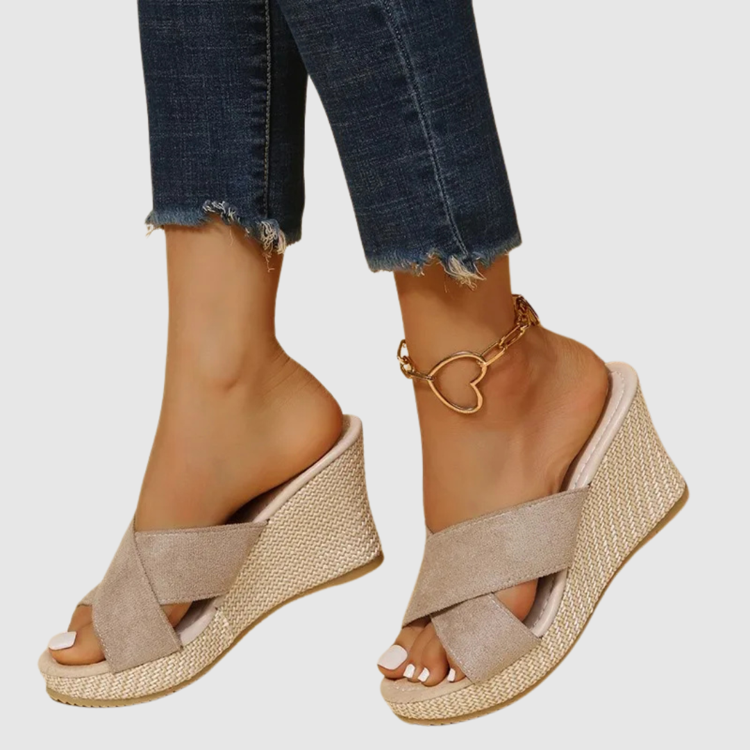 Mila Milano™ | Eleganti sandali con zeppa