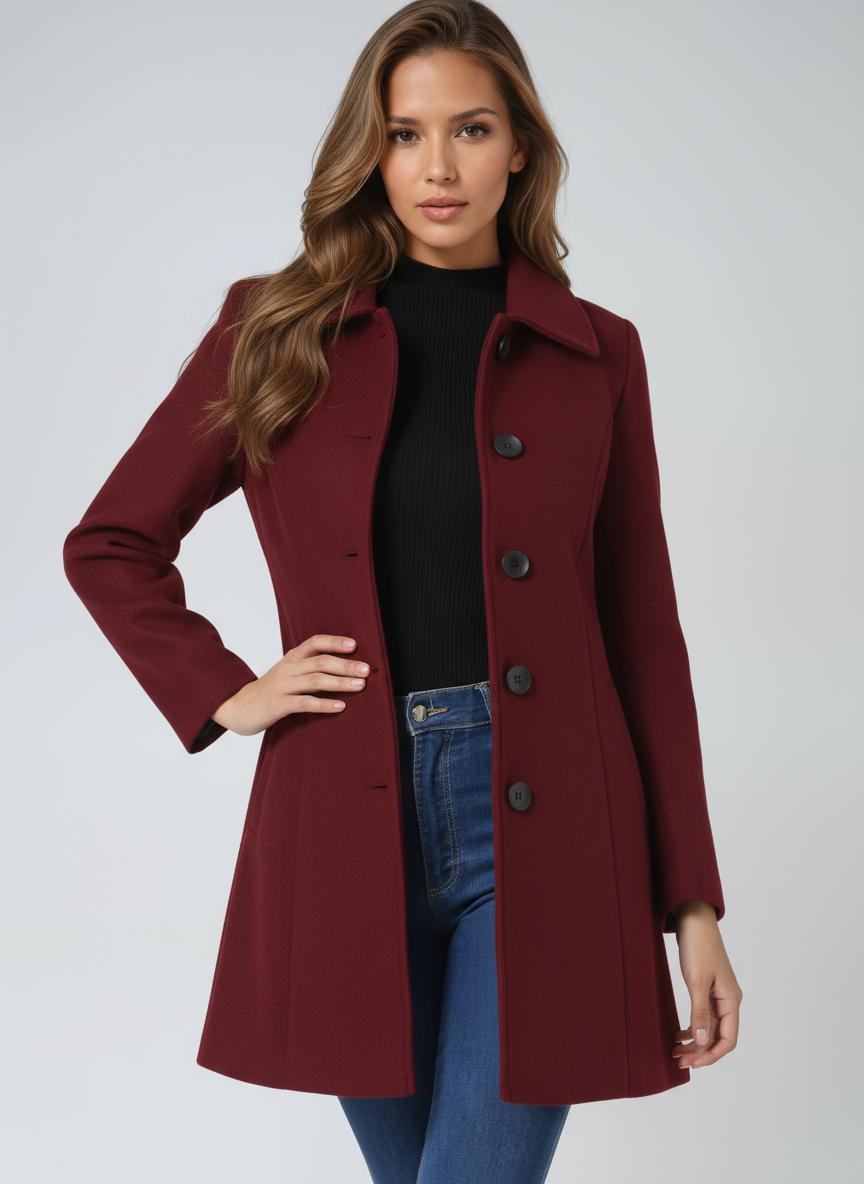 Josephine | Cappotto Invernale Donna a Un Bottone