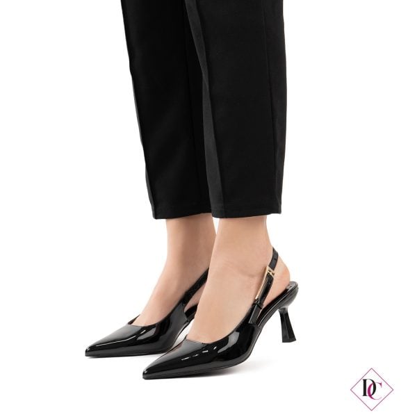 Mila Milano™ | Eleganza Slingback con Tacco a Rocchetto