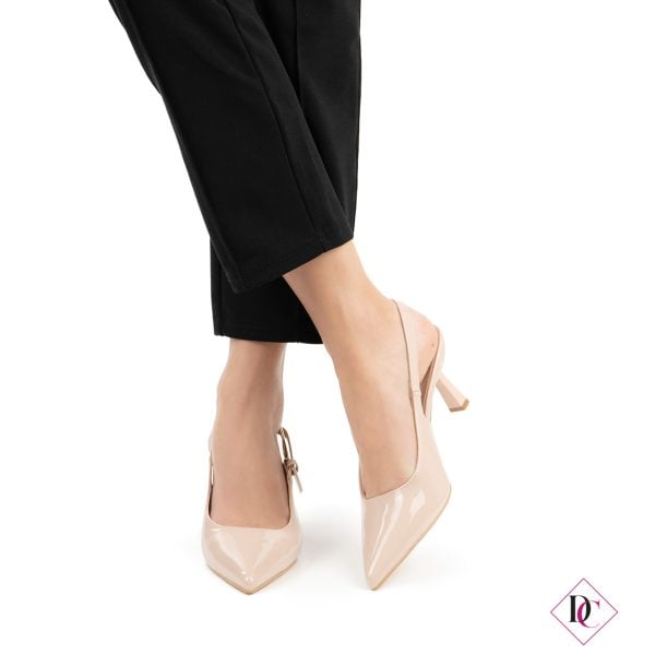 Mila Milano™ | Eleganza Slingback con Tacco a Rocchetto