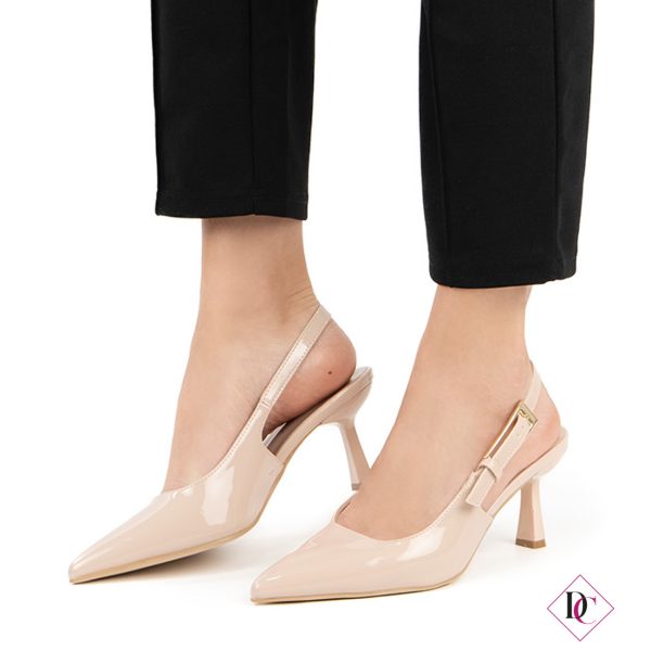Mila Milano™ | Eleganza Slingback con Tacco a Rocchetto