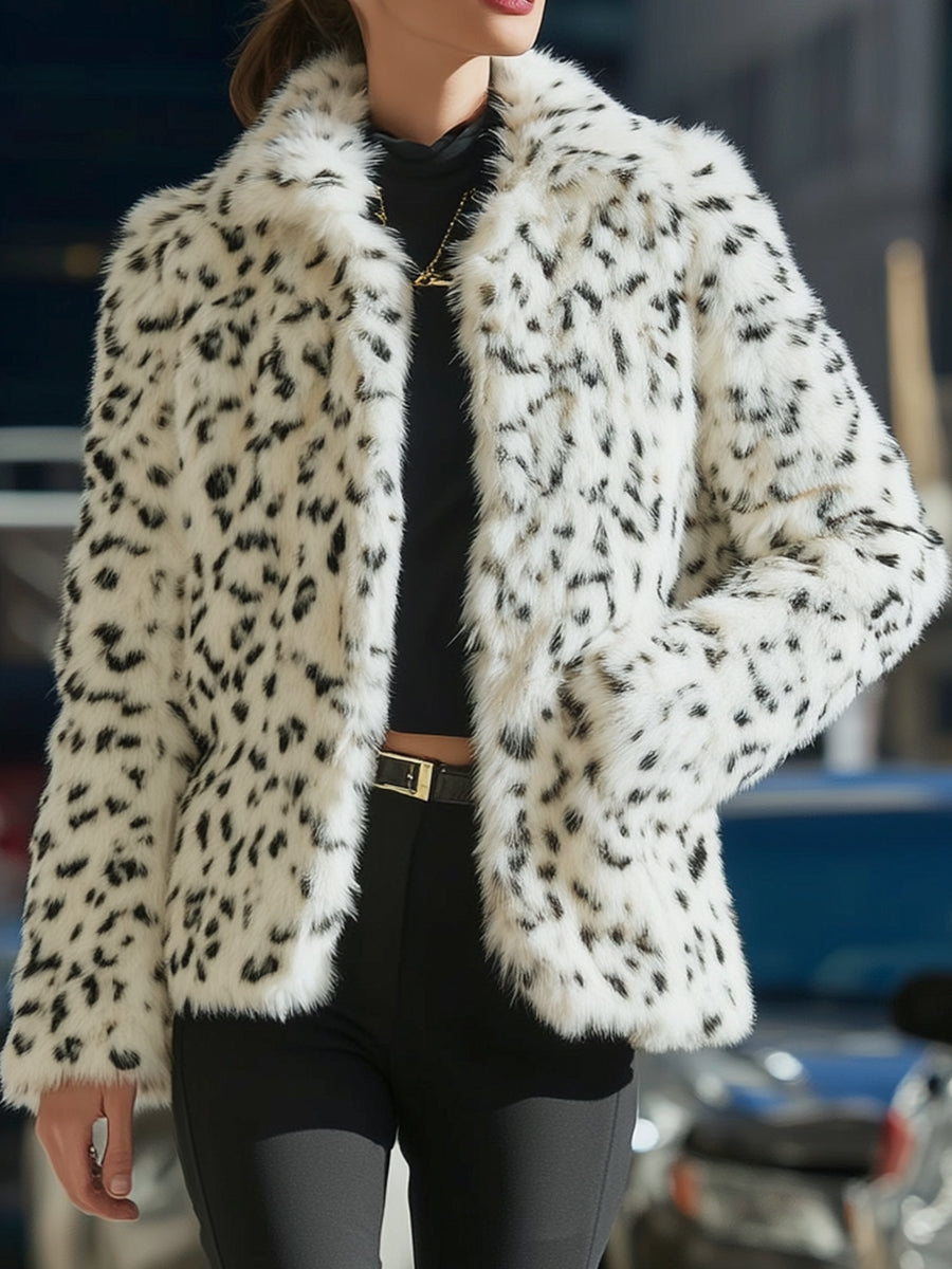 Mila Milano™ | Cappotto in Stampa Leopardo Mooyius