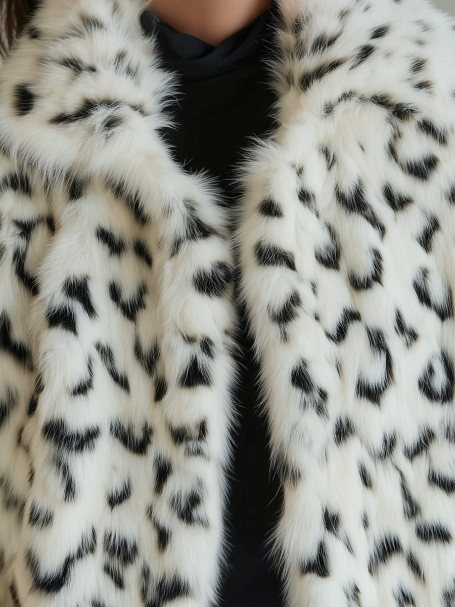 Mila Milano™ | Cappotto in Stampa Leopardo Mooyius