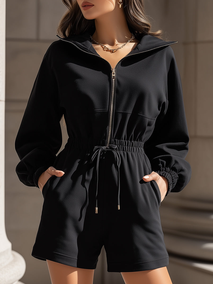 Mila Milano™ | Tuta con Cerniera e Coulisse