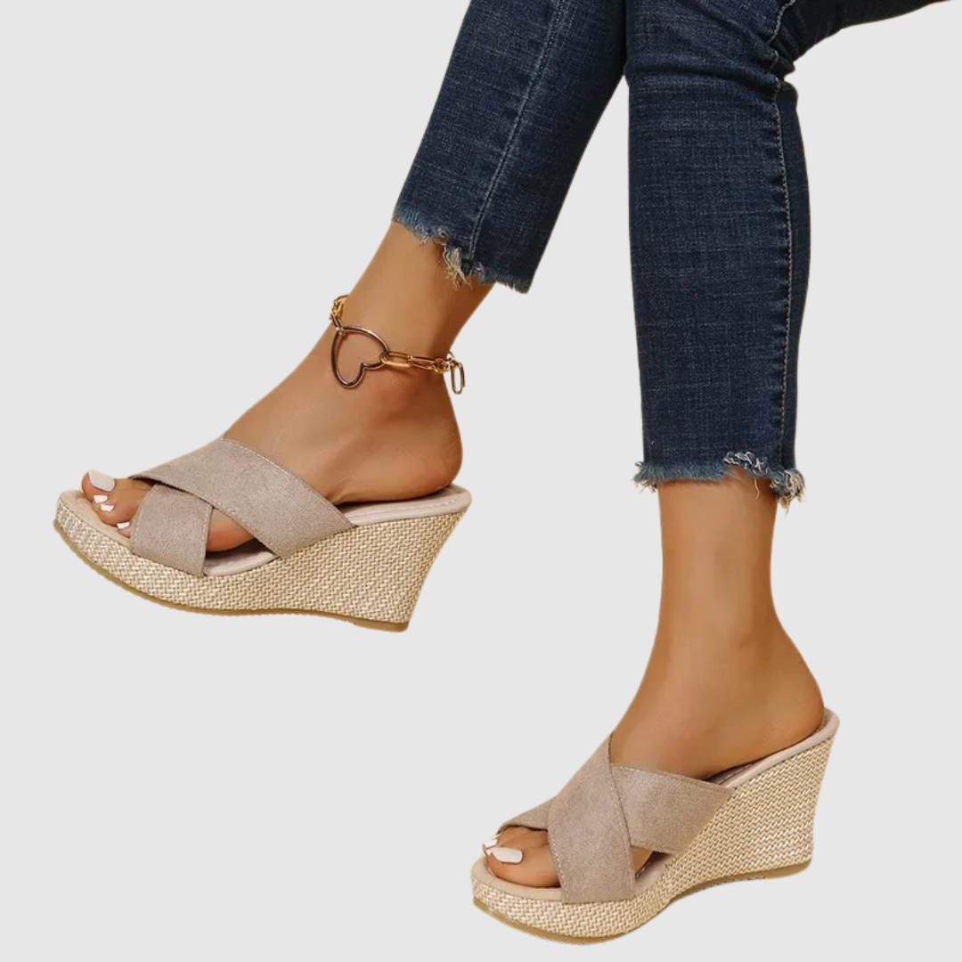 Mila Milano™ | Eleganti sandali con zeppa