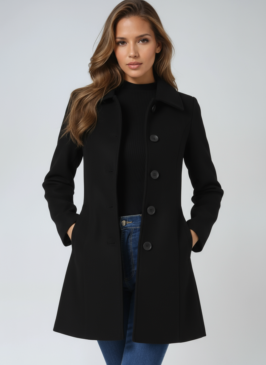 Josephine | Cappotto Invernale Donna a Un Bottone
