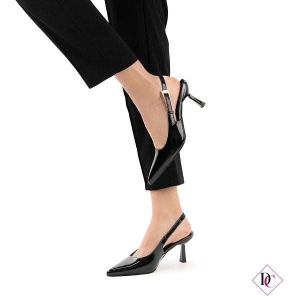 Mila Milano™ | Eleganza Slingback con Tacco a Rocchetto